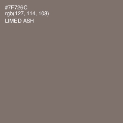 #7F726C - Limed Ash Color Image